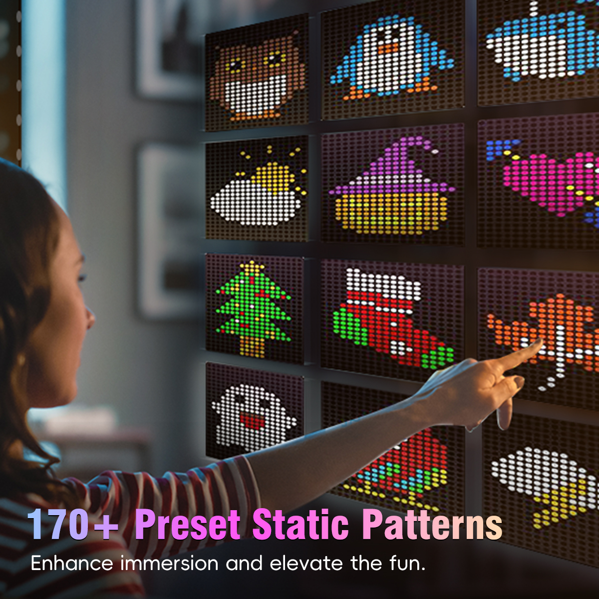 HCP039 DIY皮线窗帘灯串